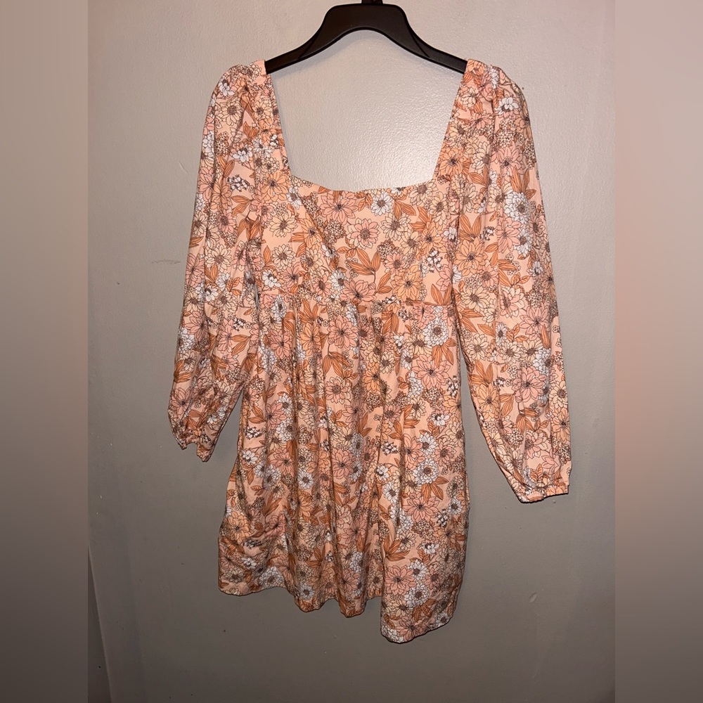 J. Crew dress - square neck cotton poplin in print “zinnia floral” - Picture 4 of 12